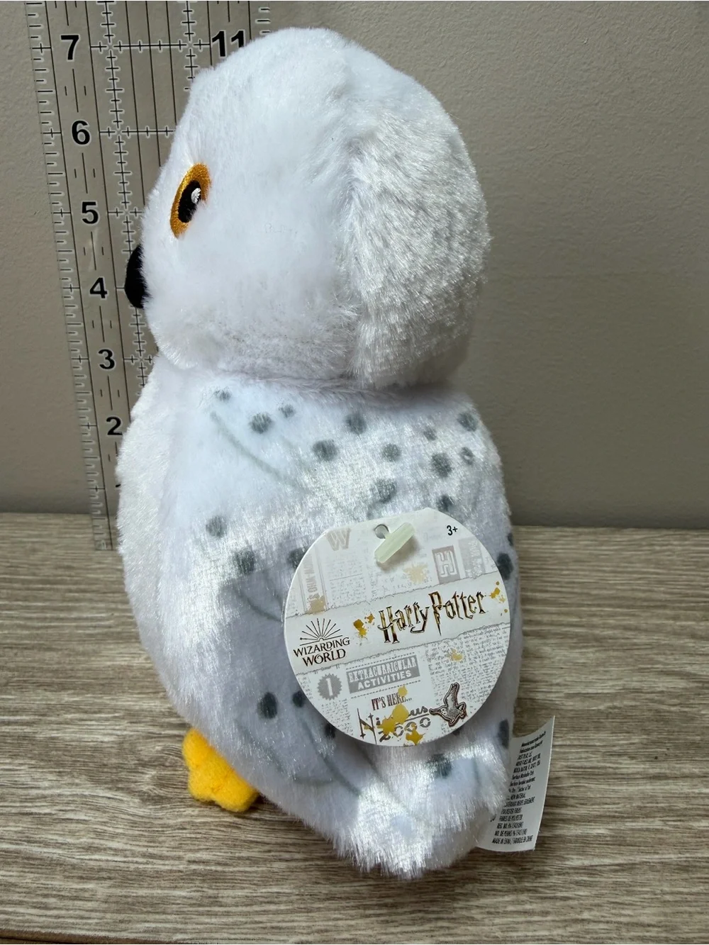 Wizarding World Harry Potter HEDWIG Snow Owl Plush 7'' Stuffed Animal NWT